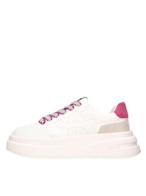 ASH model IMPULS BIS trainers in leather ASH | IMPULS BIS CHROME FREE NABUKBIANCO-FUXIA